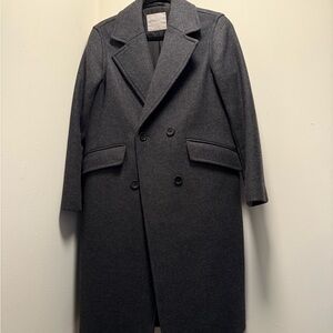 Everlane Charcoal Long Wool Coat